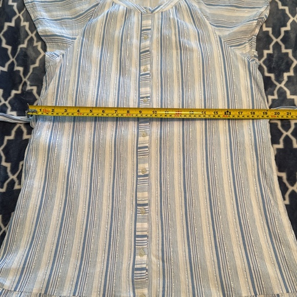 Vineyard Vines Blue and White Striped midi dress Spring Summer - Picture 6 of 9